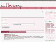 Tablet Screenshot of juraportal24.de
